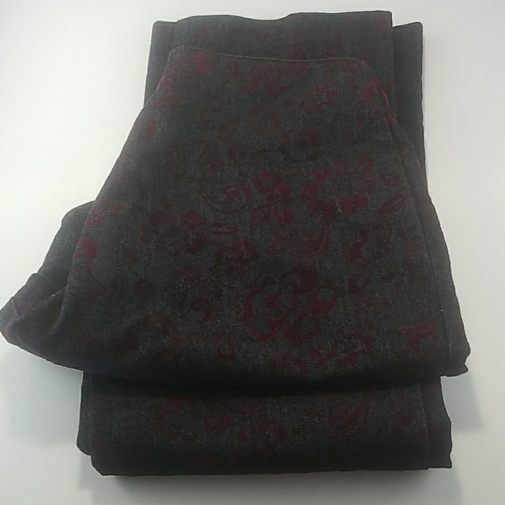 Baroque Red and Black Pants